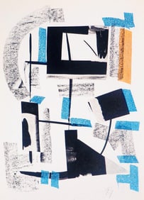 Robert Jacobson, La foule, Paroles peintes I, Limited Edition Etching