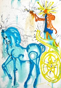 Salvador Dali, Le Cheval de Triomphe, Les Chevaux de Dali, Fac-simile Signed, Limited Edition
