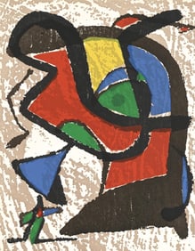 Joan Miro, Composition (Dupin 1289), Miro Graveur, Limited Edition Woodcut