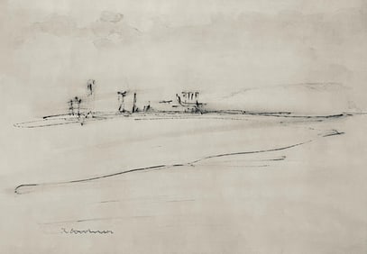Abraham Rattner, Approaching New York, Limited Edition Lithograph