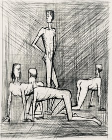 Bernard Buffet, Composition (Reinz 208-222), Voyages Fantastiques, Limited Edition Etching