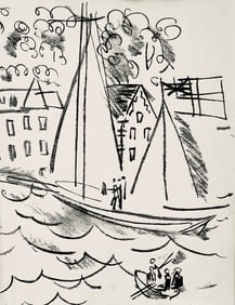 Raoul Dufy, Composition, Les Cotes Normandes, Limited Edition Lithograph