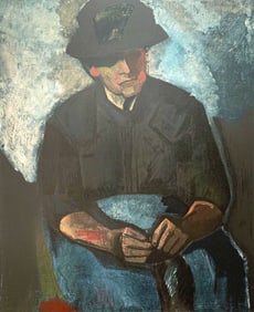 Charles Dufresne, Femme au Tablier Bleu, Collection Pierre Levy, Limited Edition Lithograph