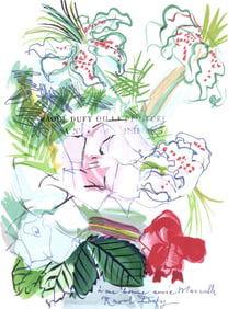 Raoul Dufy, Fleurs peintes, Lettre a mon peintre Raoul Dufy, Limited Edition Lithograph
