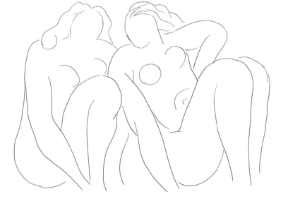 Henri Matisse, Nymphes, Poesies de Stephane Mallarme, Limited Edition Lithograph