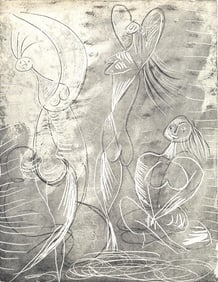 Pablo Picasso, Femme assise et deux danseuses (Bloch 361a-e; Baer 683-688; Cramer 38), La