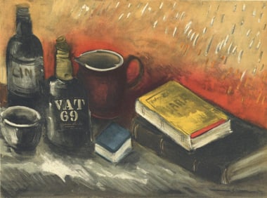 Maurice de Vlaminck, Nature morte au whisky, Vlaminck, Signed, Limited Edition Lithograph