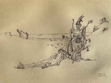 Andre Masson, Le figuier desseche, Masson Dessins, Limited Edition Lithograph