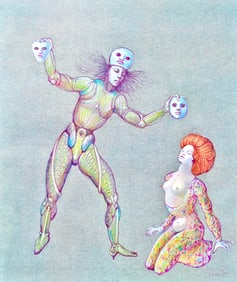 Leonor Fini, Composition, Fruits de la Passion, XXe siecle, Limited Edition Heliogravure