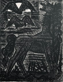 Marcel Gromaire, Presages, Cheval Noir Et Oiseaux De Nuit, Scene IX, Shakespeare, Macbeth,