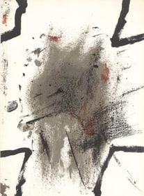 Antoni Tapies, Composition, Derriere le miroir, Limited Edition Lithograph