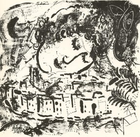 Marc Chagall, Composition (Mourlot 192-207; Cramer 34), Limited Edition Lithograph