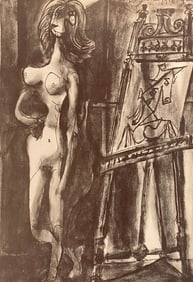 Pablo Picasso, Composition, Carnet de dessins de Picasso, Cahiers d'Art, Limited Edition Lithograph