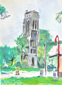 Maurice Utrillo, a la Comedie Francaise, Paris Capitale, Limited Edition Lithograph