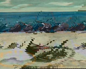 Andre Derain, Barques a Graveline, Andre Derain, Collection Pierre Levy, Limited Edition Lithograph