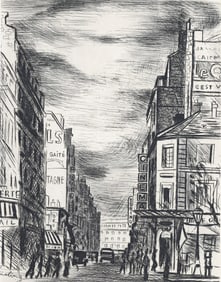 Moise Kisling, Montparnasse, A La gloire a Paris, Limited Edition Etching