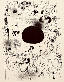 Joan Miro, Composition, The Prints of Joan Miro, Limited Edition Etching