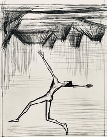 Bernard Buffet, Composition (Reinz 208-222), Voyages Fantastiques, Limited Edition Etching