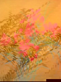 David Lee, Tiger Lillies, Original Edition Offset Lithograph