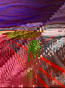 Andy Warhol, The Scream (after Edvard Munch), Green, Official Limited Edition, Sunday B. Morning,