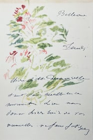 Edouard Manet, Composition, Edouard Manet, Letters with Aquarelles, Limited Edition Lithograph