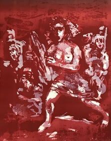 Walter Spitzer, Composition, L'Odyssee, Limited Edition Lithograph