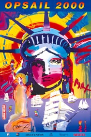 Peter Max, OPSAIL, 2000, Hand Signed, Official Edition Offset Lithograph