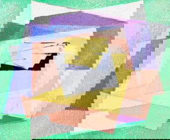 Jacques Villon, Composition (Ginestet/Pouillon 65-72), Jacques Villon, Huit lithographies, Limited