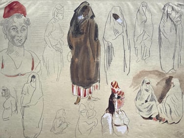 Eugene Delacroix, Composition, Trente et un Dessins et Aquarelles du Maroc, Limited Edition