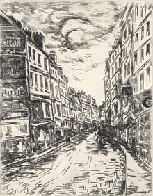 Maurice de Vlaminck, Rue de la Glaciere, A La gloire a Paris, Limited Edition Etching