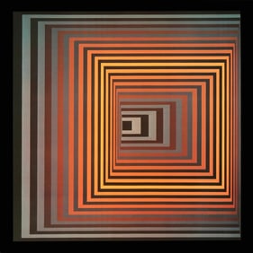 Victor Vasarely, Composition, Progressions I, Limited Edition Heliogravure