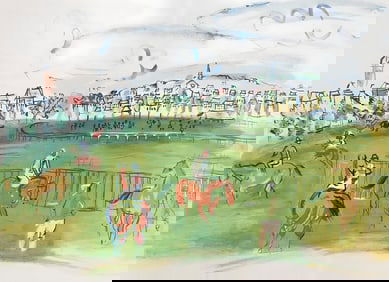 Raoul Dufy, Composition, Les Cotes Normandes, Limited Edition Lithograph