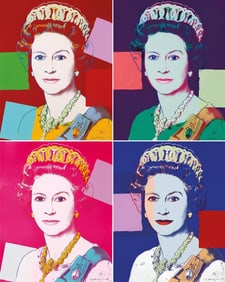 Andy Warhol, Queen Elizabeth II, no334, no335, no336, no337, Suite of Four, Official Limited