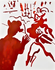 Francisco Bores, Composition, Œuvres completes d'Albert Camus, Limited Edition Lithograph