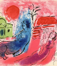 Marc Chagall, Composition (Mourlot 192-207; Cramer 34), Limited Edition Lithograph