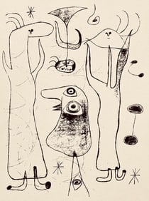 Joan Miro, Composition, The Prints of Joan Miro, Limited Edition Etching