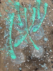 Dale Chihuly, Jade Forest, Ikebana Series, Original Painting