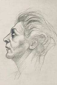 Ian Hornak, Renaissance Male Nude Figure Study, 1963, Original Drawing