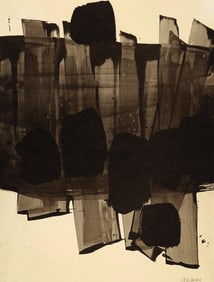 Pierre Soulages, Composition, Pierre Soulages, Peintres d'aujourd'hui, Limited Edition Heliogravure