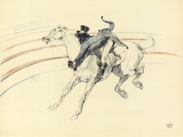 Henri de Toulouse-Lautrec, Chocolat, scene, The Circus by Toulouse-Lautrec, Limited Edition