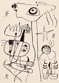 Joan Miro, Composition, The Prints of Joan Miro, Limited Edition Etching