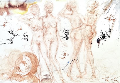 Salvador Dali, Composition (Michler/Lopsinger 1600; Field 69-3), Biblia Sacra, Limited Edition