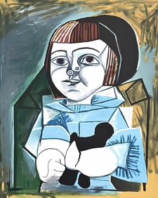 Pablo Picasso, Paloma en Bleu, Marina Picasso Collection, Official Limited Edition Lithograph