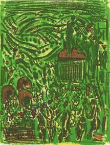 Andre Cottavoz, Composition, L'Odyssee, Limited Edition Lithograph