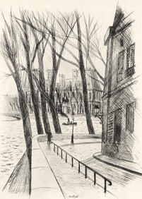 Robert Louis Antral, L'Hotel de Ville, A La gloire a Paris, Limited Edition Etching