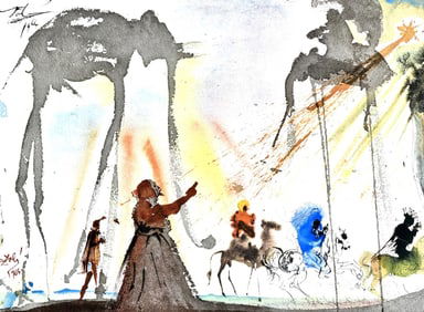 Salvador Dali, Composition (Michler/Lopsinger 1600; Field 69-3), Biblia Sacra, Limited Edition