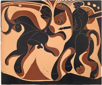 Pablo Picasso, Apres le pique (Orozco 214), Grabados al linoleo, Limited Edition Linocut