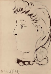 Pablo Picasso, Composition, Carnet de dessins de Picasso, Cahiers d'Art, Limited Edition Lithograph