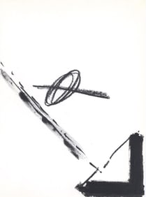 Antoni Tapies, Composition, Derriere le miroir, Limited Edition Lithograph