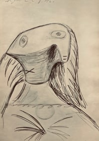 Pablo Picasso, Composition, Carnet de dessins de Picasso, Cahiers d'Art, Limited Edition Lithograph